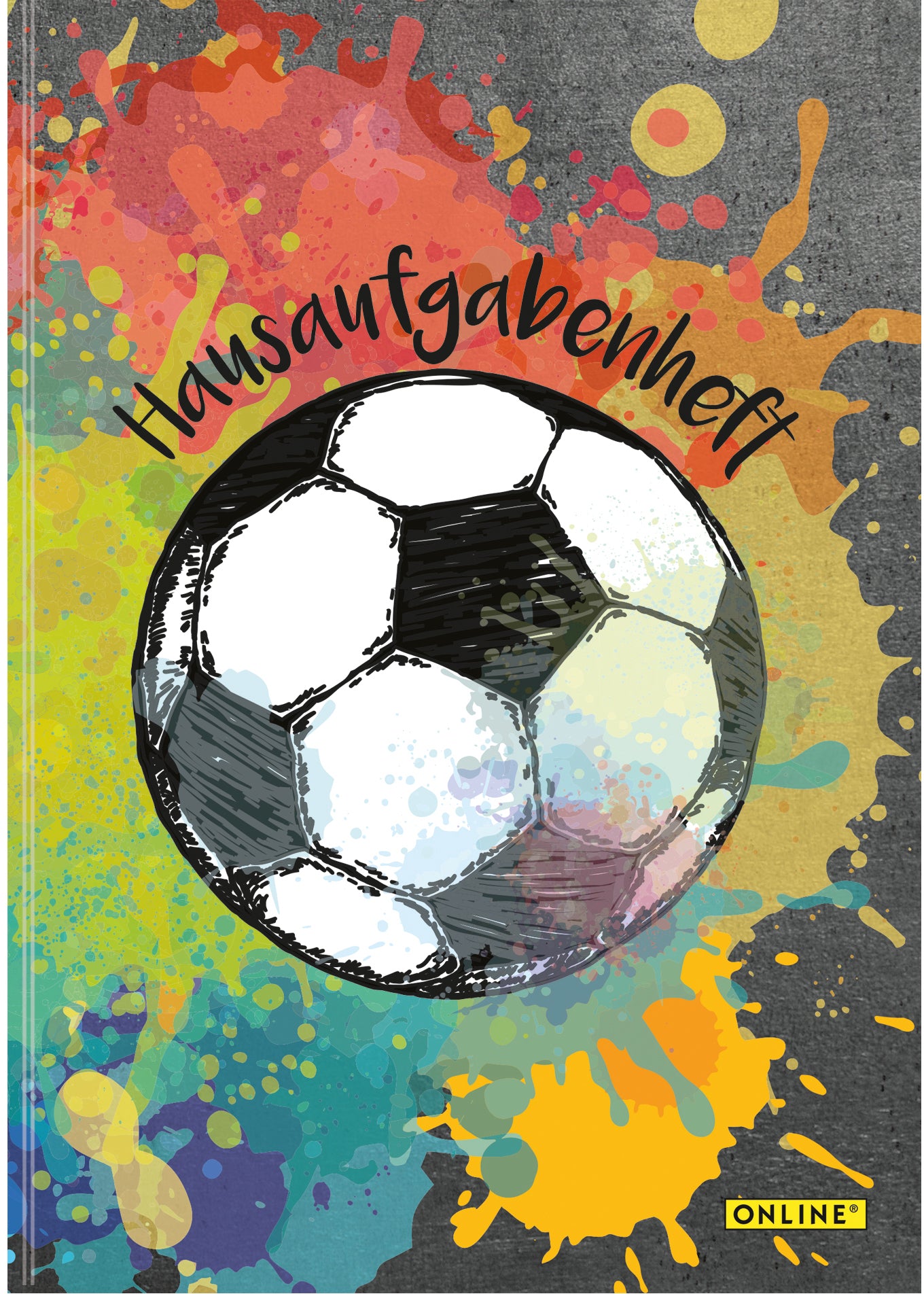ONLINE Hausaufgabenheft A5 10174/12 Soccer, Deutsh 48 Blatt