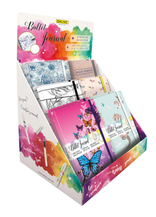 ONLINE Bullet Journal A5 02289/12 Display, assortiert 12 Stück Idealshop