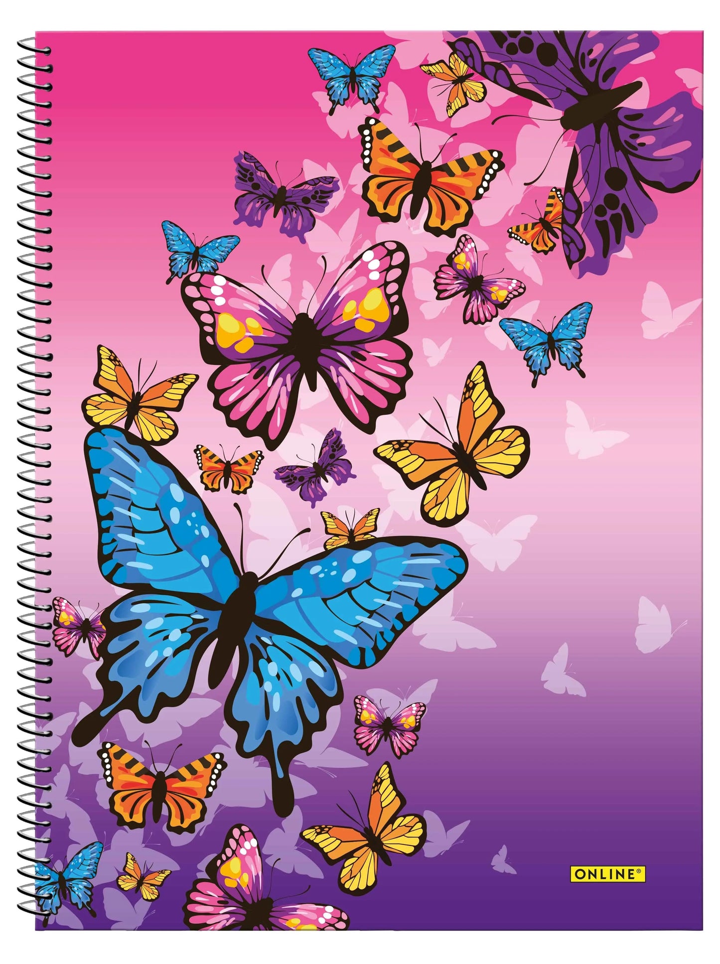 ONLINE    Collegeblock Butterfly      A4 Idealshop