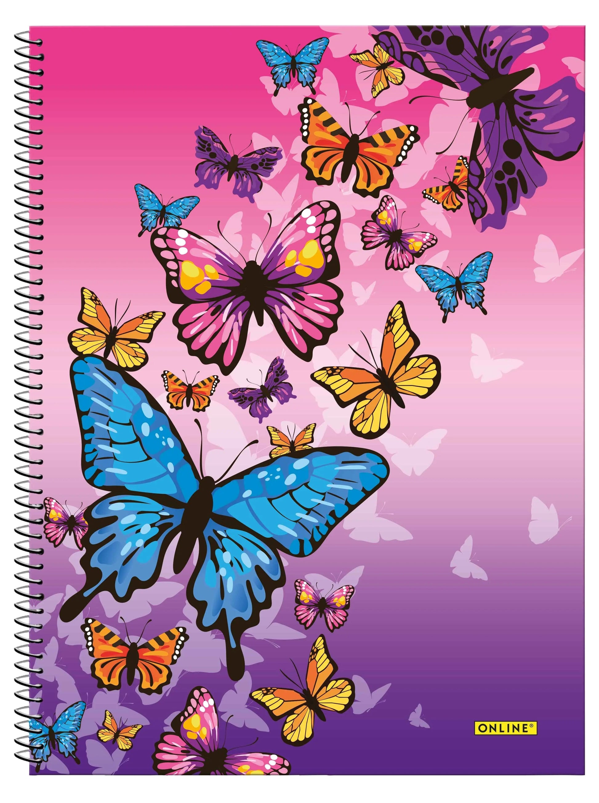 ONLINE    Collegeblock Butterfly      A4 Idealshop