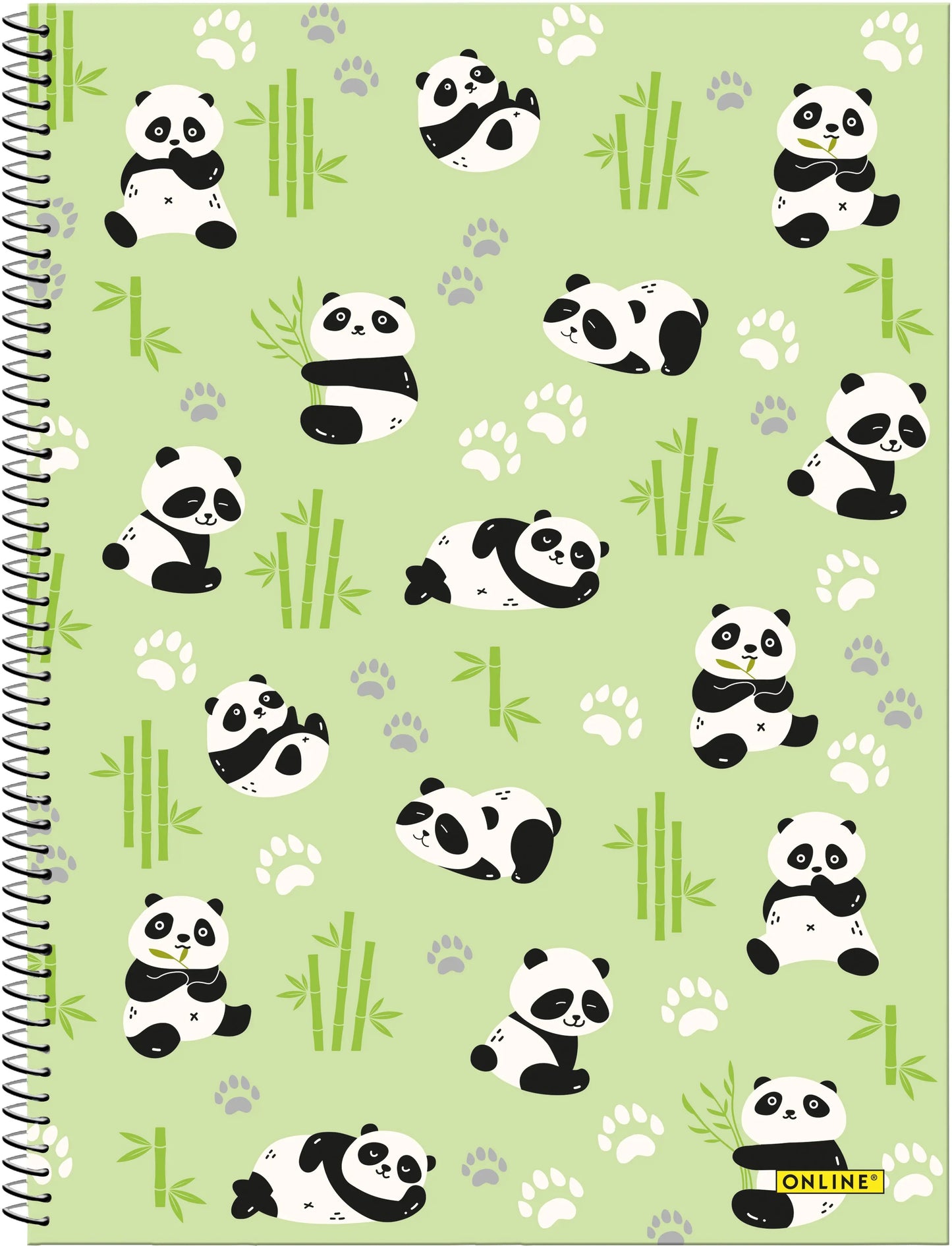 ONLINE Collegeblock Panda A4 10162/9 kariert, 90gr. 80 Blatt Idealshop