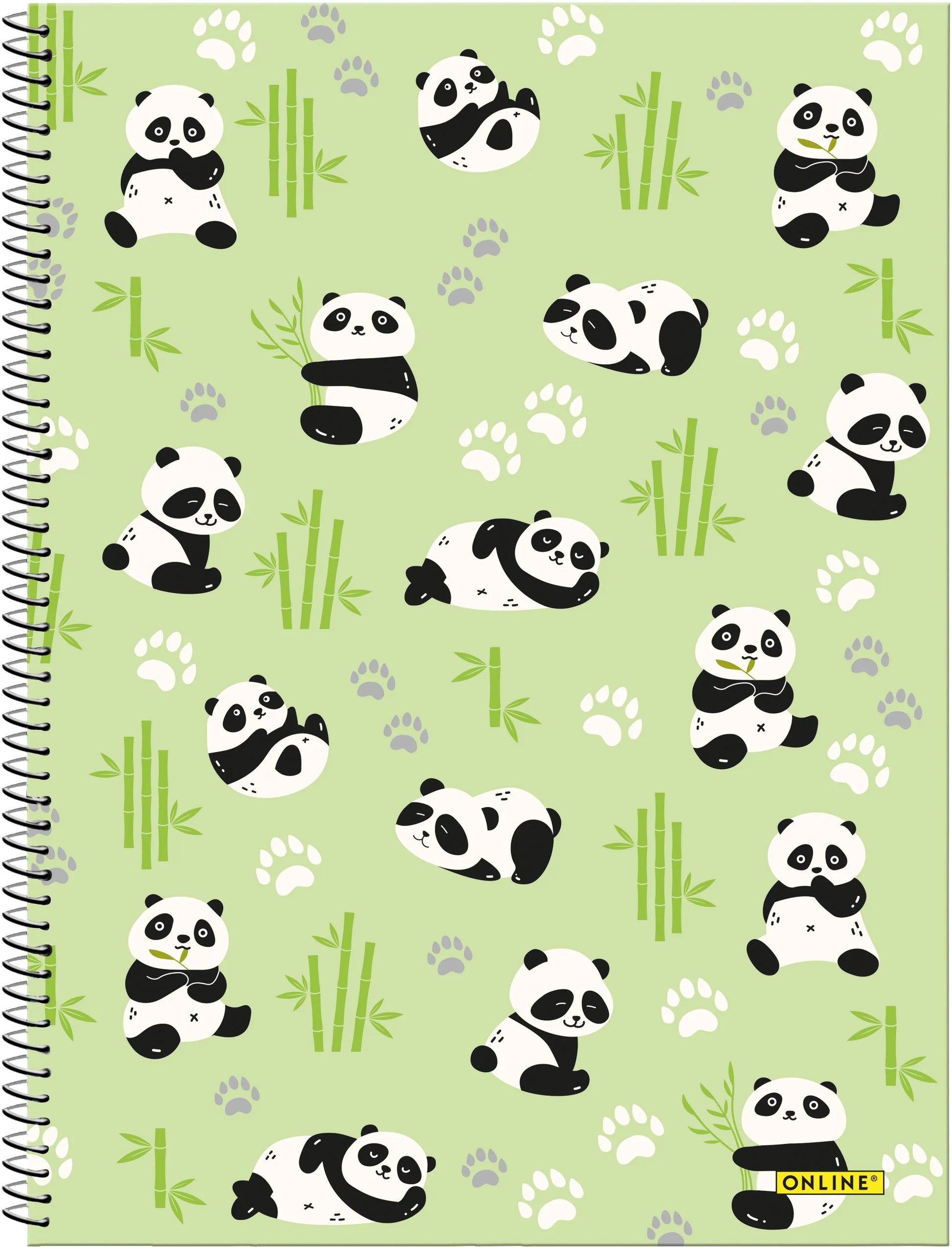 ONLINE Collegeblock Panda A4 10162/9 kariert, 90gr. 80 Blatt Idealshop