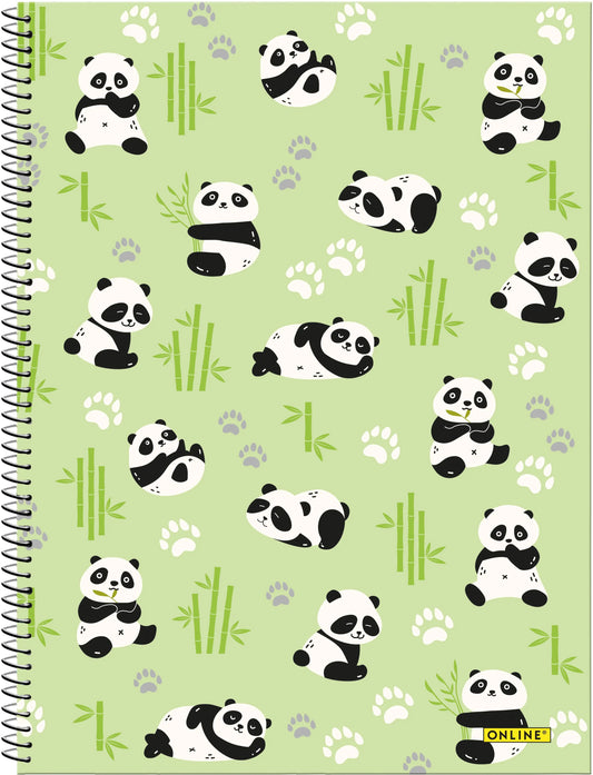 ONLINE Collegeblock Panda A4 10162/9 kariert, 90gr. 80 Blatt Idealshop