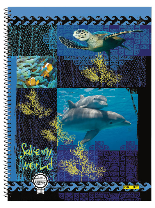 ONLINE    Collegeblock Save My World  A4 Idealshop