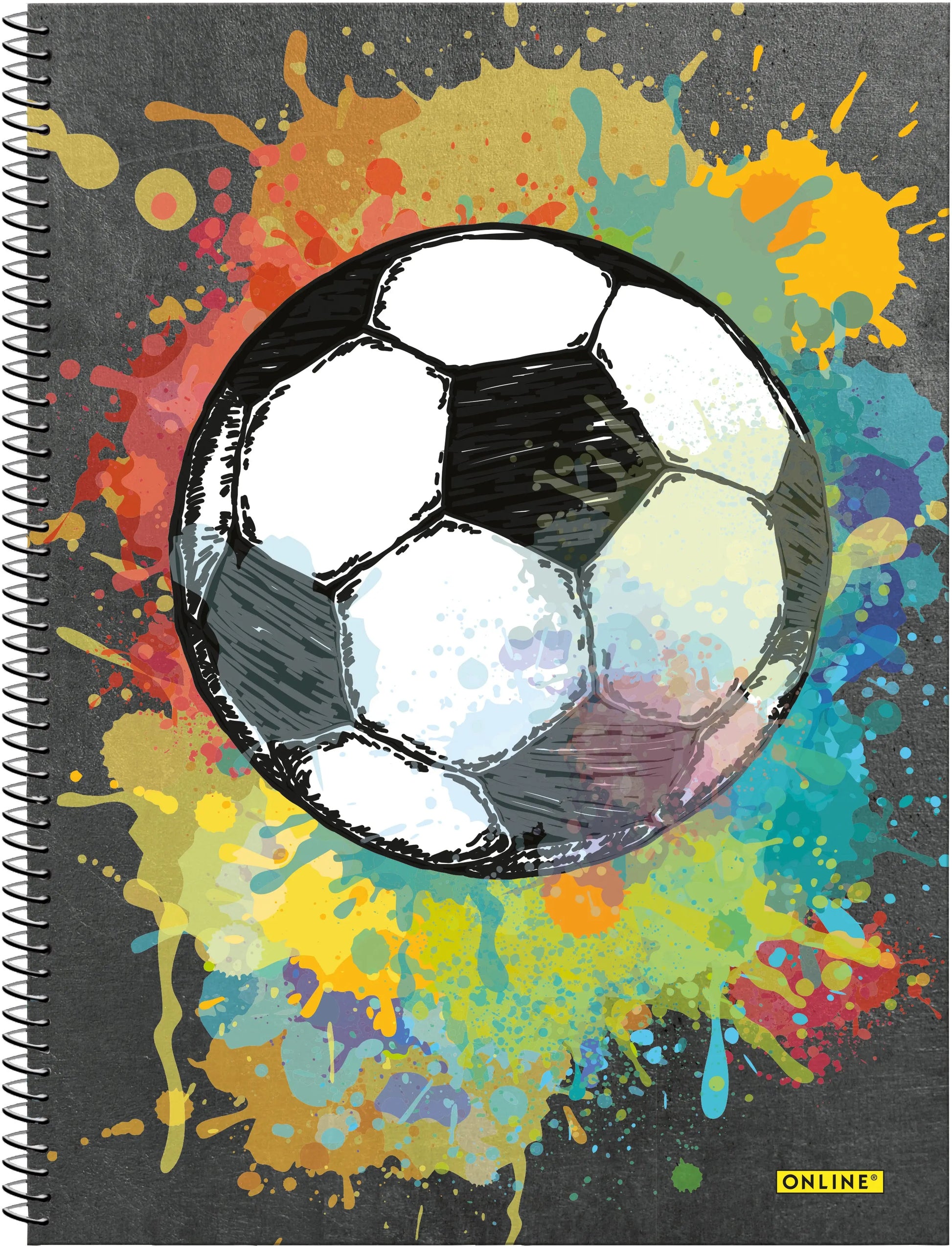 ONLINE Collegeblock Soccer A4 10169/9 kariert, 90gr. 80 Blatt Idealshop
