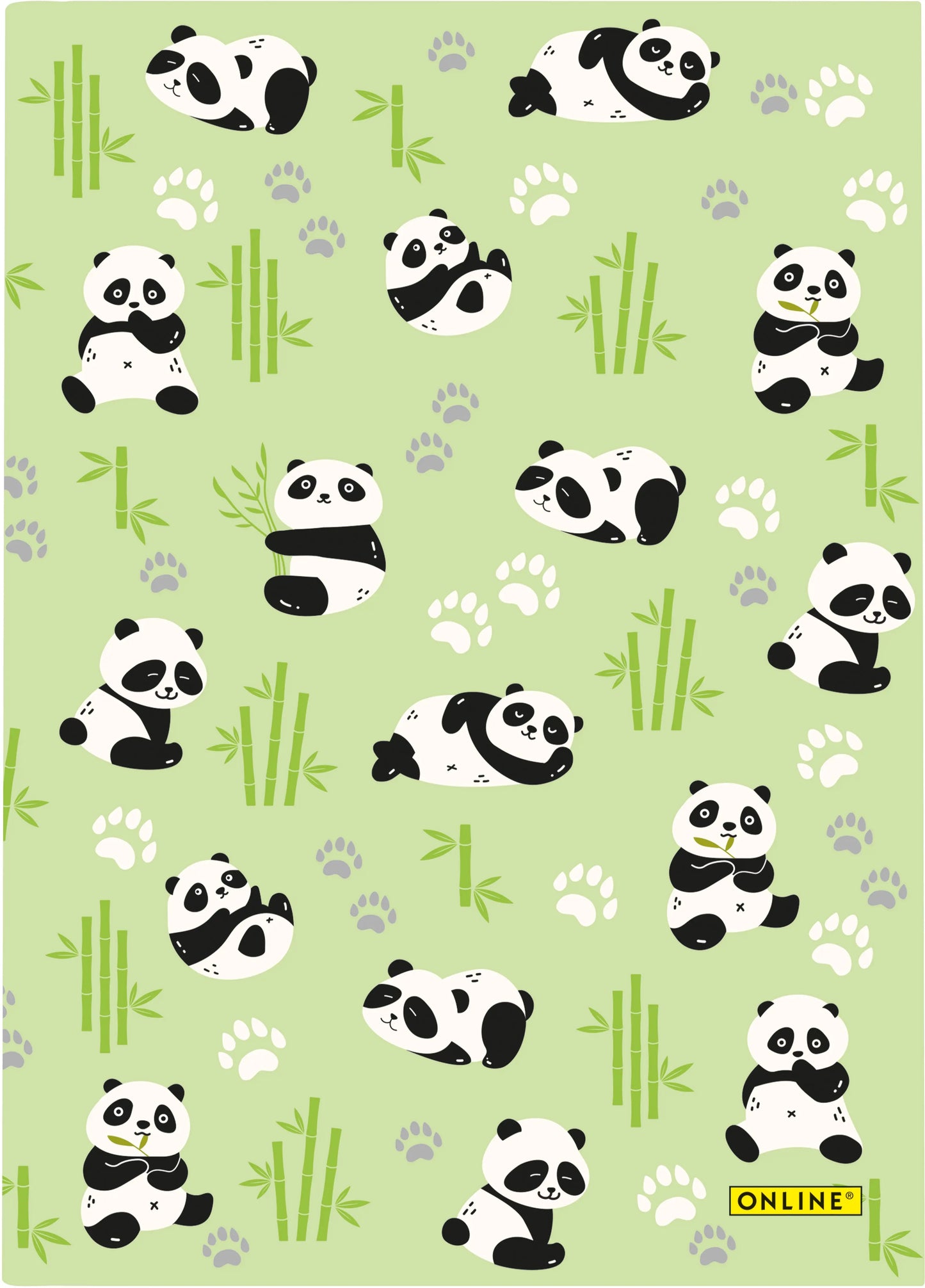ONLINE Kladde Panda A5 10166/6 80g, 96 Blatt, dotted Idealshop