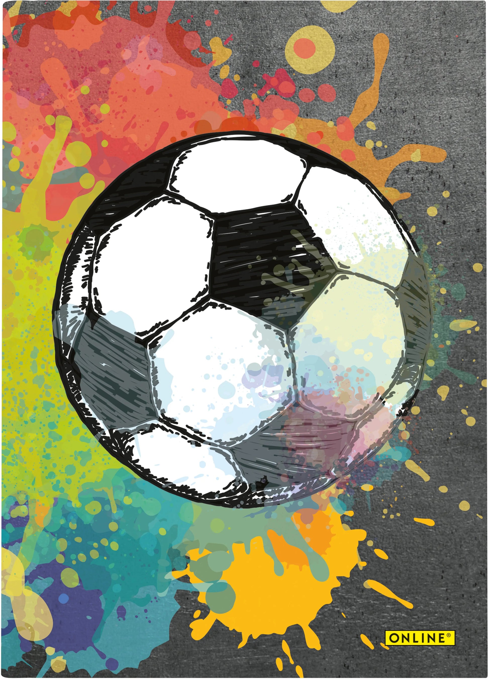 ONLINE Kladde Soccer A5 10173/6 80g, 96 Blatt, dotted Idealshop