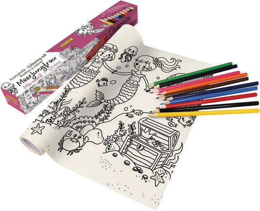 ONLINE Malrolle Meerjungfrau 61045/6 inkl. 10 Farbstifte Idealshop