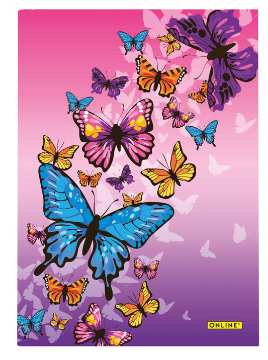 ONLINE    Notizbuch Butterfly         A5 Idealshop
