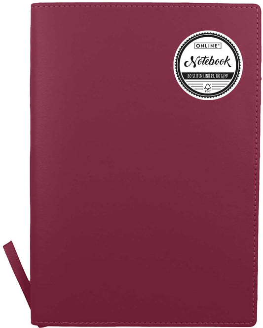 ONLINE Notizbuch Soft Cover A5 16002 wild berry, liniert 80 Blatt Idealshop