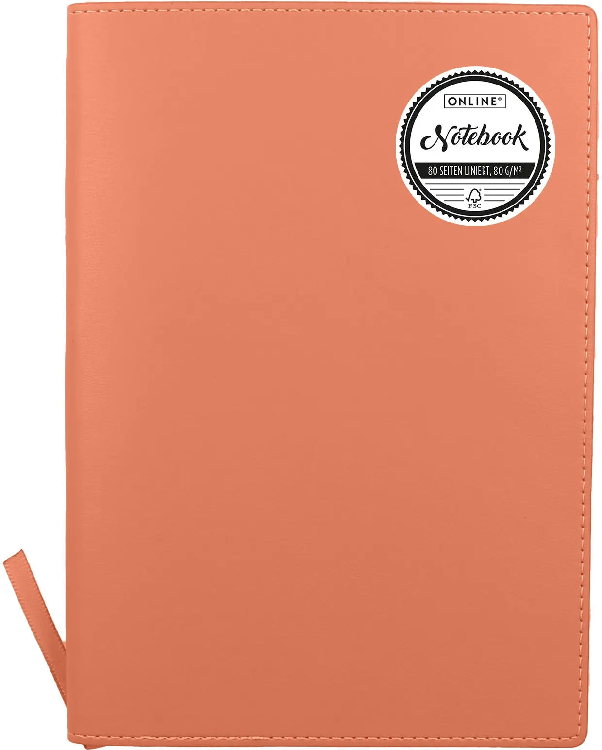 ONLINE Notizbuch Soft Cover A5 16003 apricot, liniert 80 Blatt Idealshop