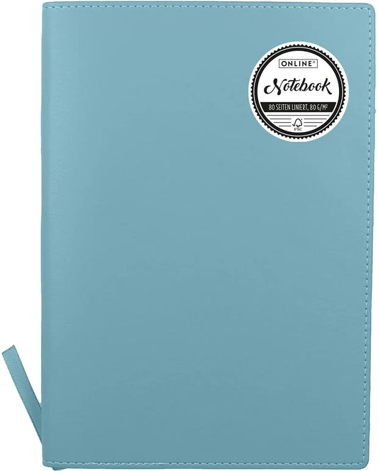 ONLINE Notizbuch Soft Cover A5 16004 turquoise, liniert 80 Blatt Idealshop