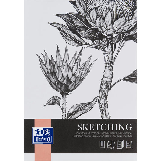 OXFORD Art Skizzenblock A4 400166109 blanko, 120g 50 Blatt Idealshop