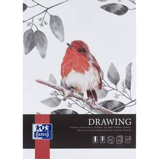 OXFORD Art Zeichnenblock A3 400166108 blanko, 160g 40 Blatt Idealshop