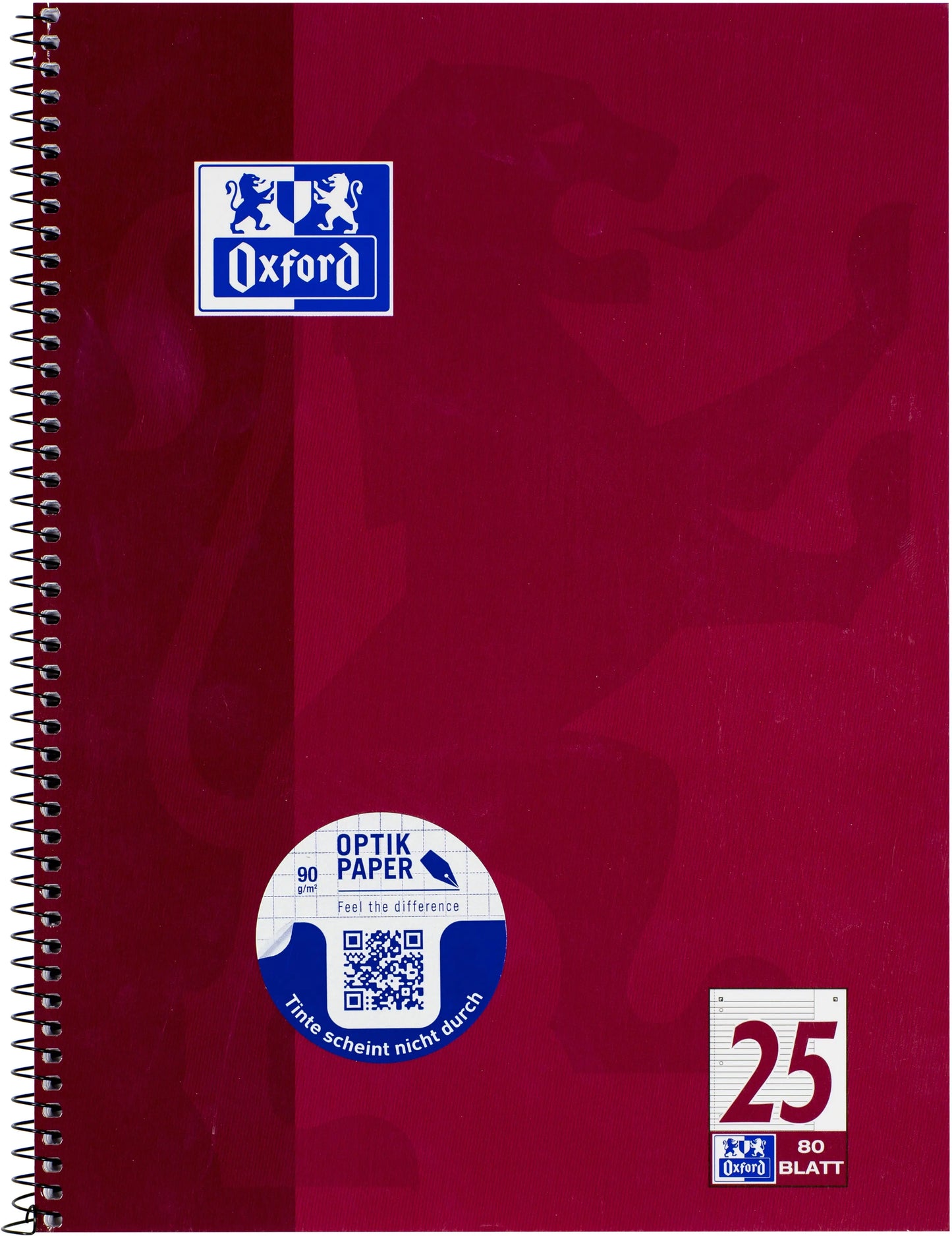 OXFORD Collegeblock A4+ 100050355 liniert, 90g 80 Blatt Idealshop