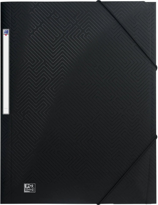 OXFORD Gummibandmappe Urban 24x32cm 400104347 schwarz, 150 Blatt Idealshop