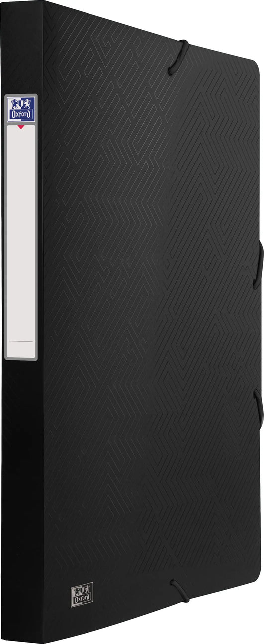 OXFORD Gummibandmappe Urban 24x32cm 400104953 schwarz, Füllhöhe 2.5cm Idealshop