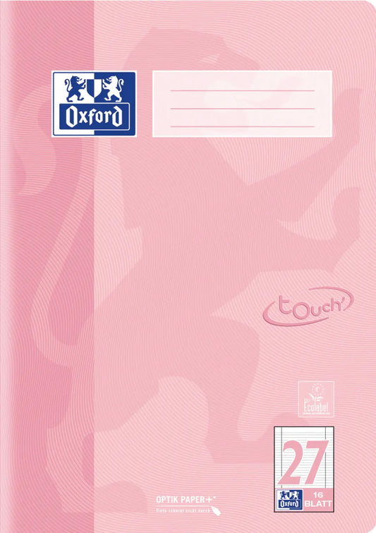 OXFORD Schulheft A4 400196038 liniert, past. Koralle 16 Bl. Idealshop