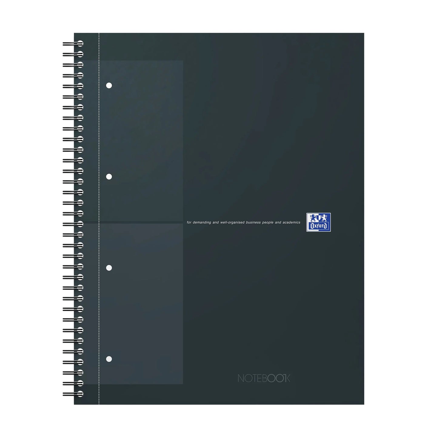 OXFORD Spiralbuch A4+ 400191148 kariert 5mm, schwarz 80 Blatt Idealshop