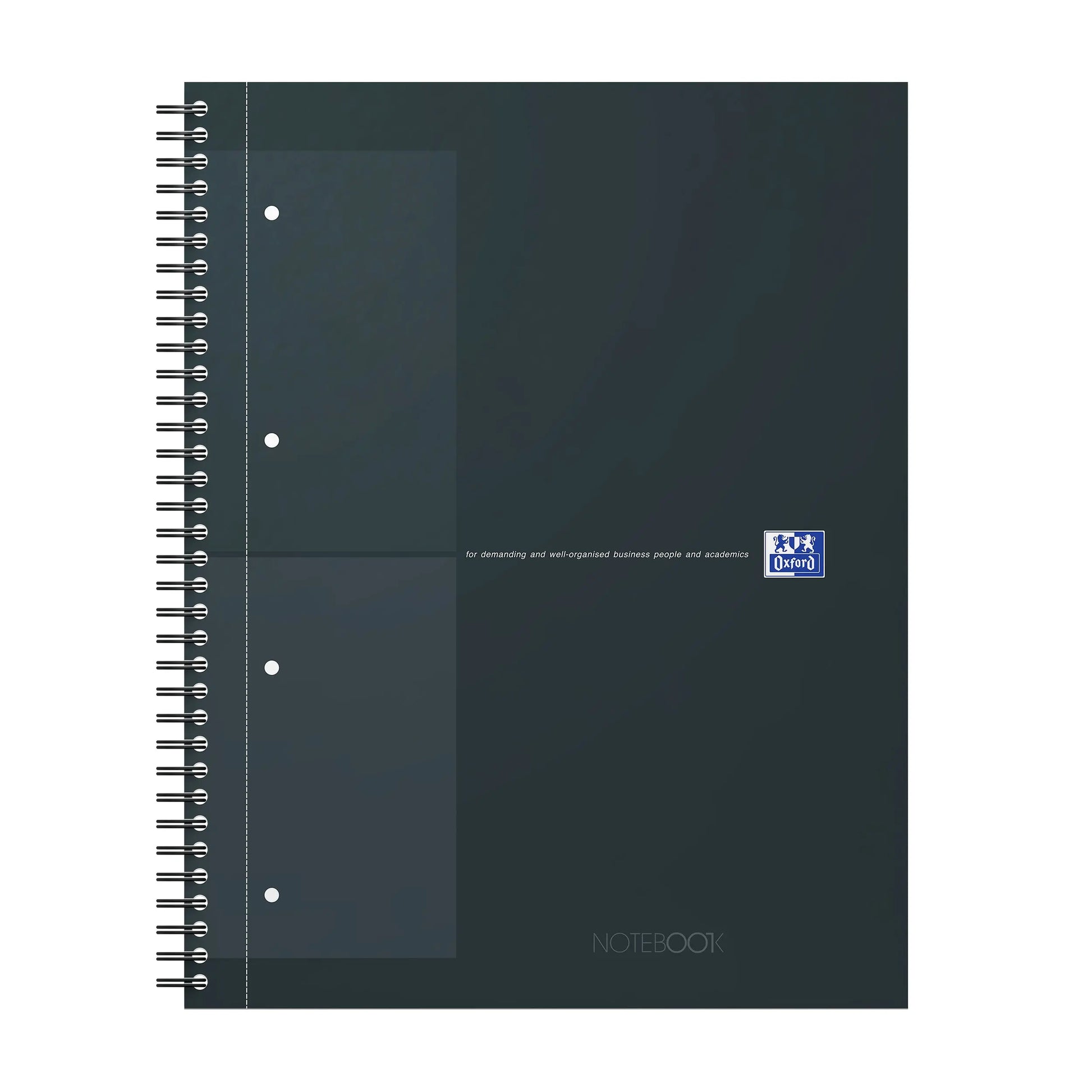 OXFORD Spiralbuch A4+ 400191148 kariert 5mm, schwarz 80 Blatt Idealshop