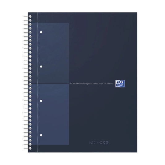 OXFORD Spiralbuch A4+ 400191240 kariert 5mm, dunkelblau 80 Bl. Idealshop