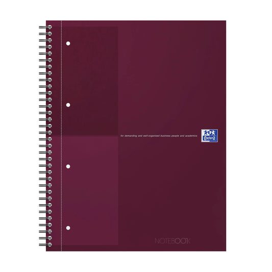 OXFORD Spiralbuch A4+ 400194459 liniert, rot 80 Blatt Idealshop