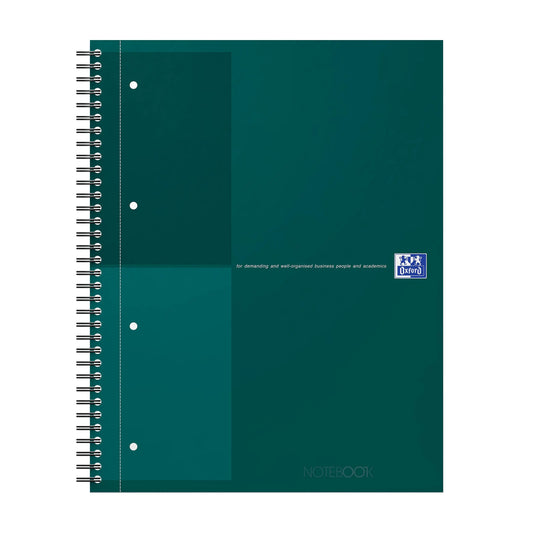 OXFORD Spiralbuch A4+ 400194460 liniert, grün 80 Blatt Idealshop
