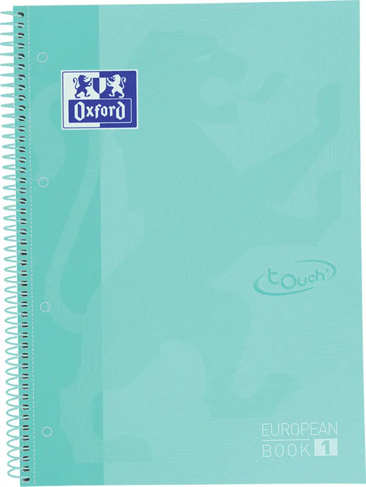 OXFORD Spiralbuch kariert 5mm A4+ 400117274 pastellmint 80 Blatt Idealshop