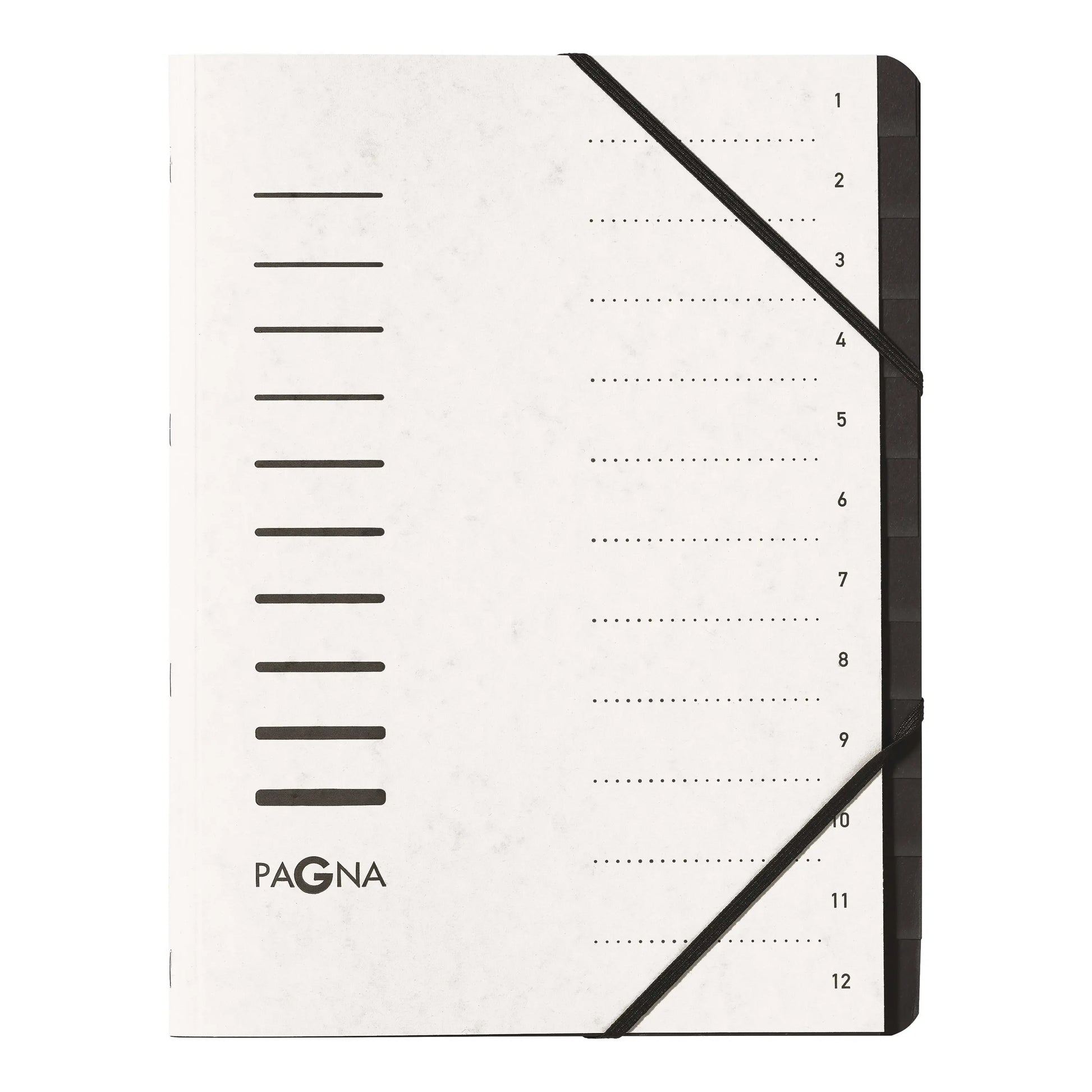 PAGNA Fächermappe Office A4 40059-08 weiss 1-12 Idealshop