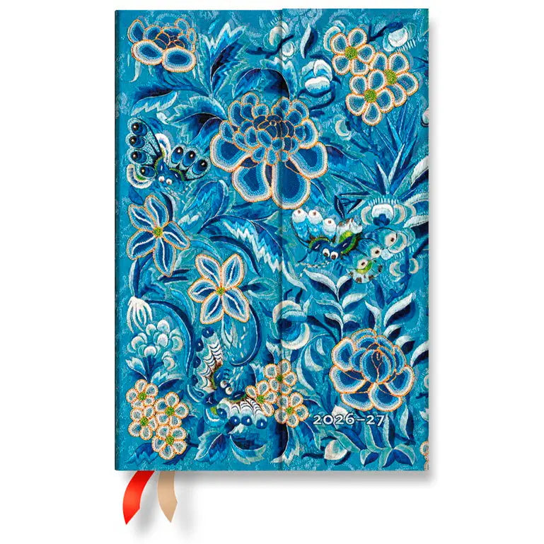 PAPERBLANKS Agenda Blaue Weide Mini 26/27 DD1690-9 1W/2S 18M DE HOR HC 9.5x14cm Idealshop