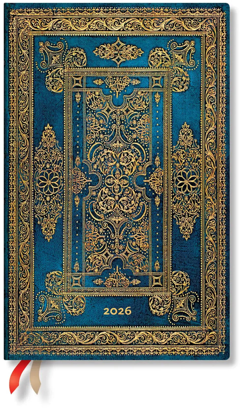 PAPERBLANKS Agenda Blue Luxe 2026 DD0620-7 1W/2S HOR Maxi HC DE 13.5x21cm Idealshop