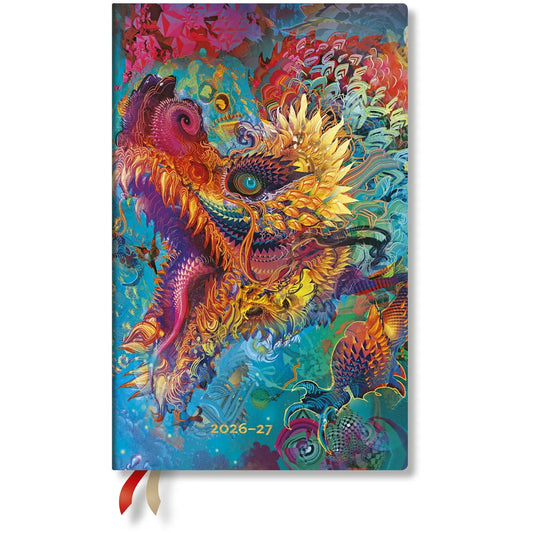 PAPERBLANKS Agenda Bourdonnant Maxi 26/27 FF2112-5 1T/1S 13M FR SC 13.5x21cm Idealshop