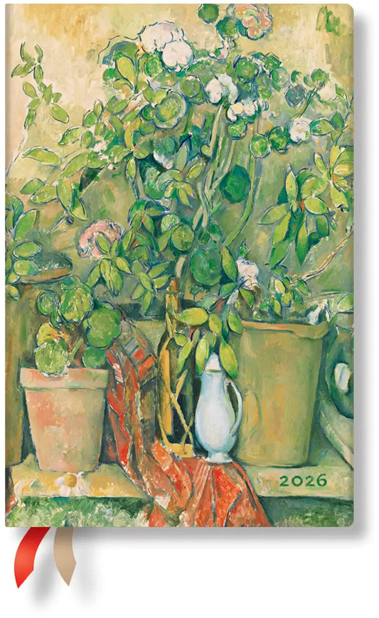 PAPERBLANKS Agenda Cezannes Terrakot. 2026 DD0555-2 1W/2S HOR Mini HC DE 9.5x14cm Idealshop