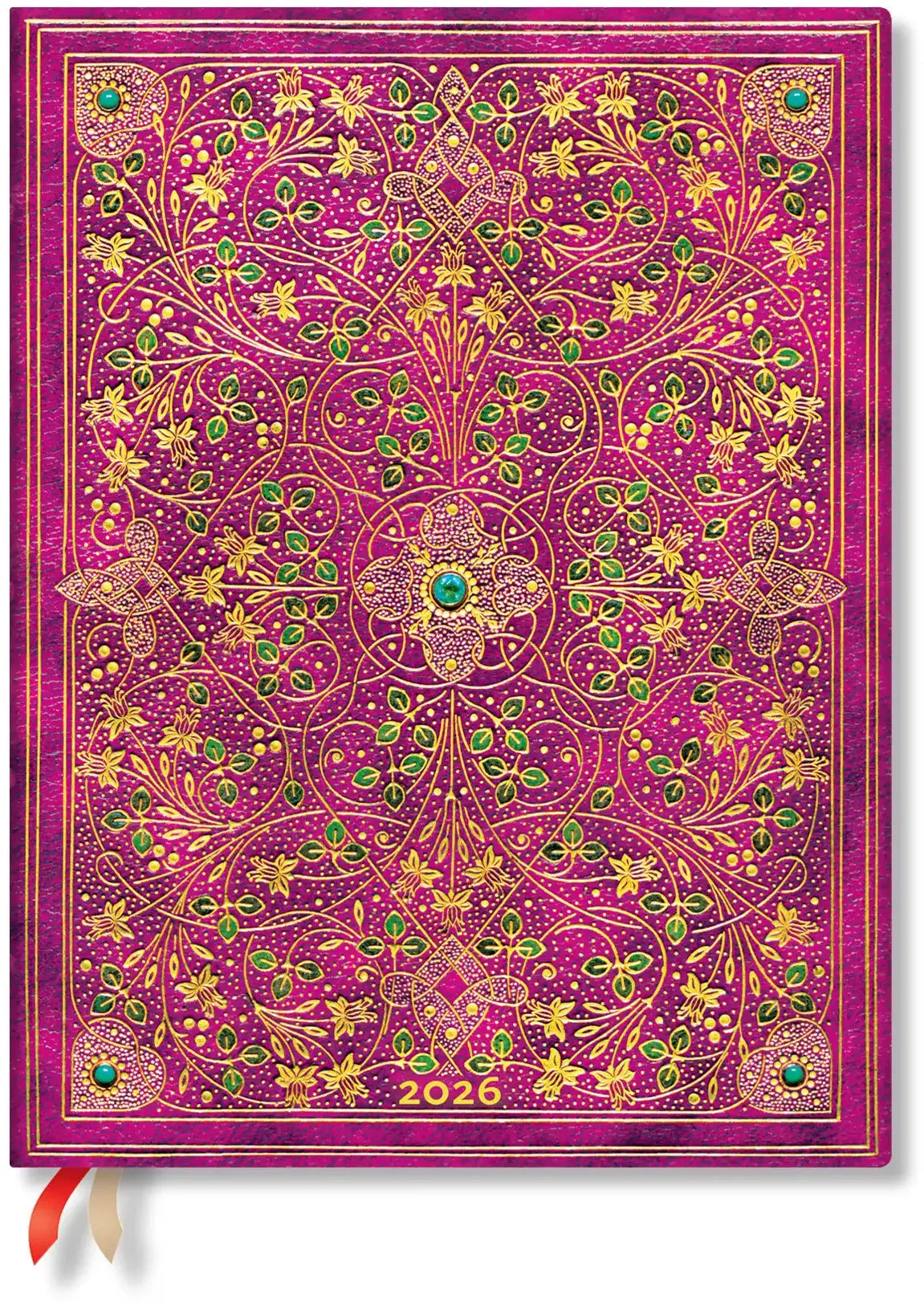 PAPERBLANKS Agenda Diamant. Thron. 2026 DD0639-9 1W/2S HOR Ultra HC DE 18x23cm Idealshop