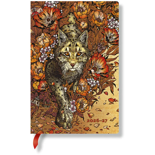 PAPERBLANKS Agenda Luchs Mini 26/27 FF2109-5 1W/2S 13M FR HOR SC 9.5x14cm Idealshop