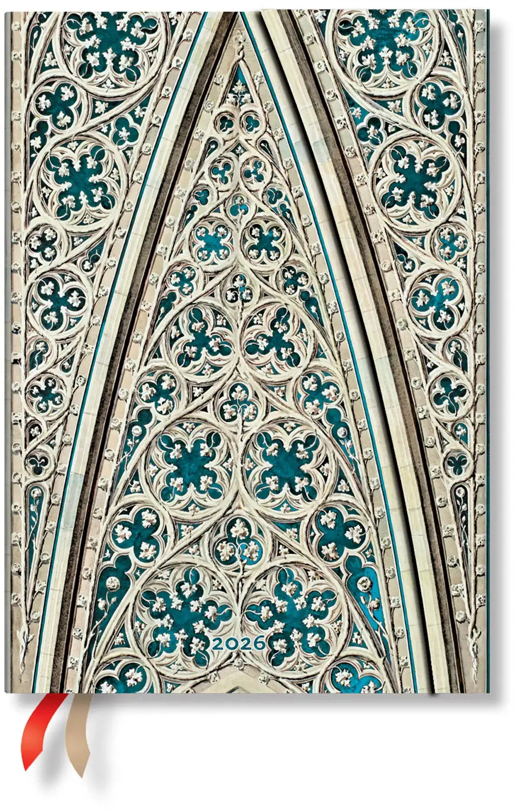 PAPERBLANKS Agenda Mailänder Dom 2026 DD0619-1 1W/1S VSO Midi HC DE 13x18cm Idealshop