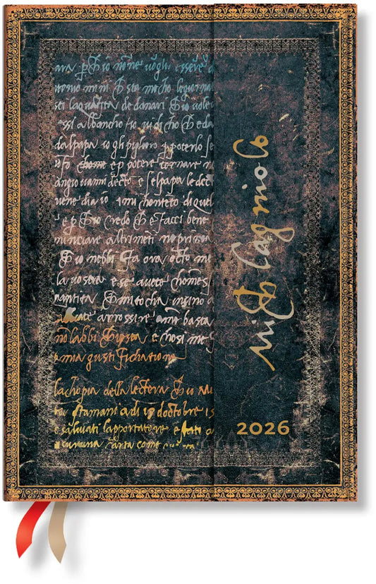 PAPERBLANKS Agenda Michaelagelo 2026 DD0594-1 1W/2S HOR Midi HC DE 13x18cm Idealshop