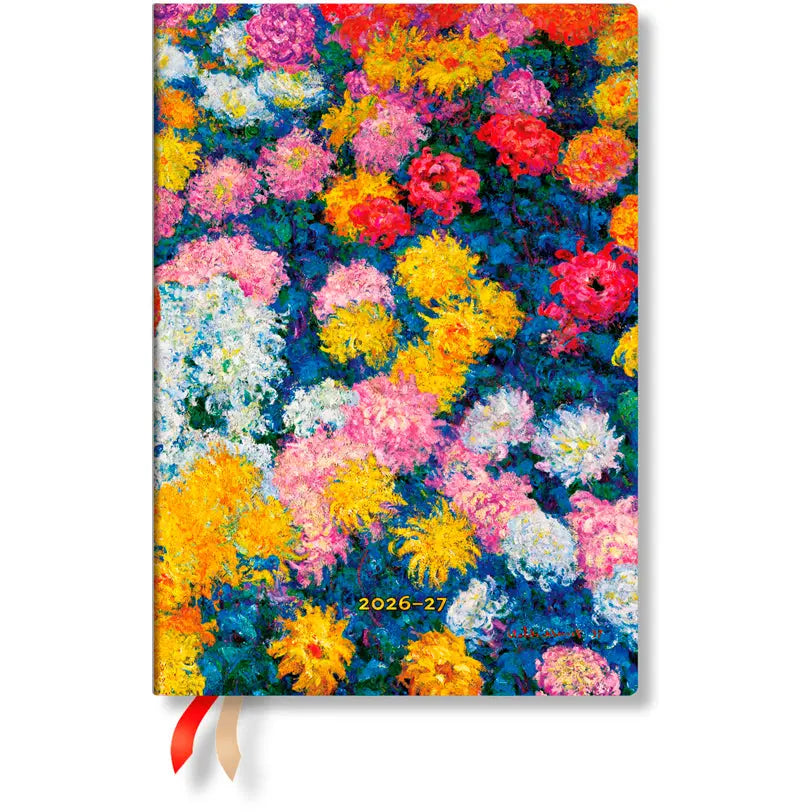 PAPERBLANKS Agenda Monet Midi 26/27 DD1728-9 1W/2S 18M DE HOR HC 13x18cm Idealshop