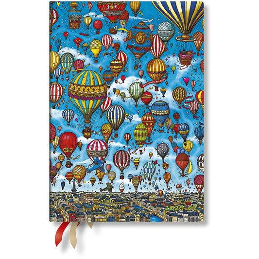PAPERBLANKS Agenda Montgolfièr. Midi 26/27 FF2110-1 1T/1S 13M FR SC 13x18cm Idealshop