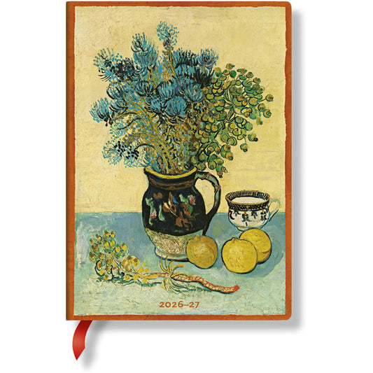 PAPERBLANKS Agenda Nature Morte Midi 26/27 DF2029-6 1W/2S 13M FR HOR HC 13x18cm Idealshop