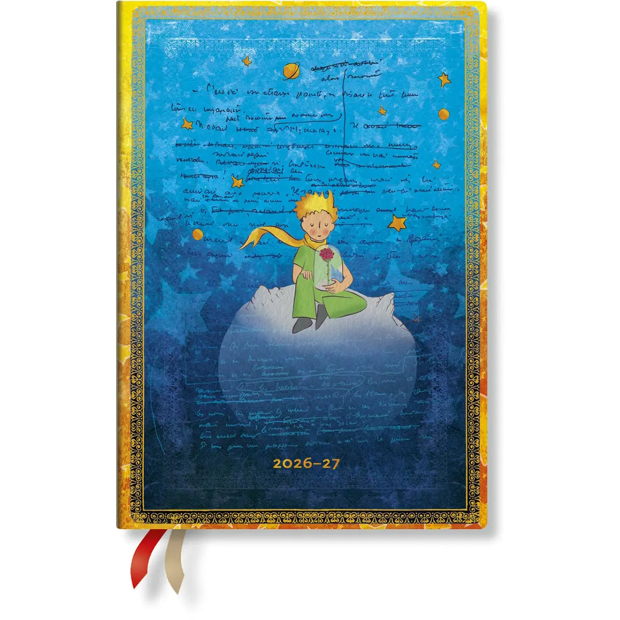 PAPERBLANKS Agenda Petit Prince Midi 26/27 DF2026-5 1W/2S 13M FR HOR HC 13x18cm Idealshop