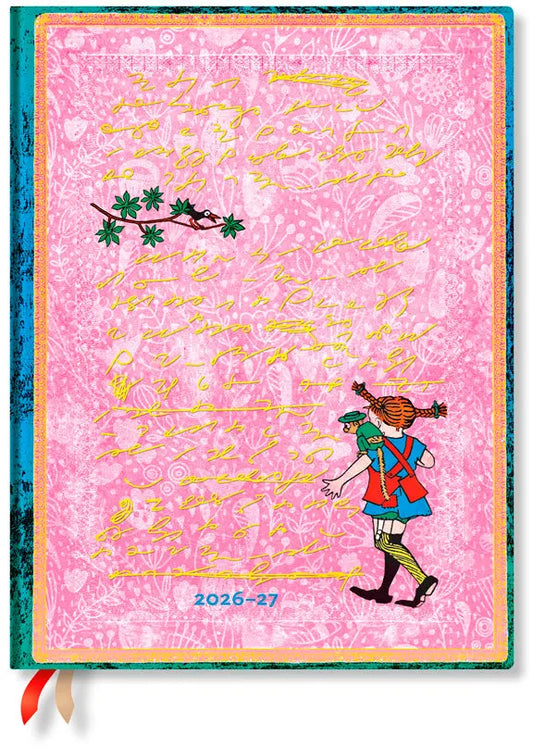 PAPERBLANKS Agenda Pippi Lang. Ultra 26/27 DD1733-3 1W/2S 18M DE VER HC 18x23cm Idealshop