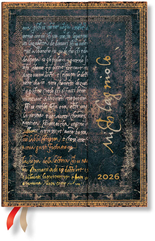 PAPERBLANKS Agenda Michaelagelo 2026 DD0594-1 1W/2S HOR Midi HC DE 13x18cm Idealshop