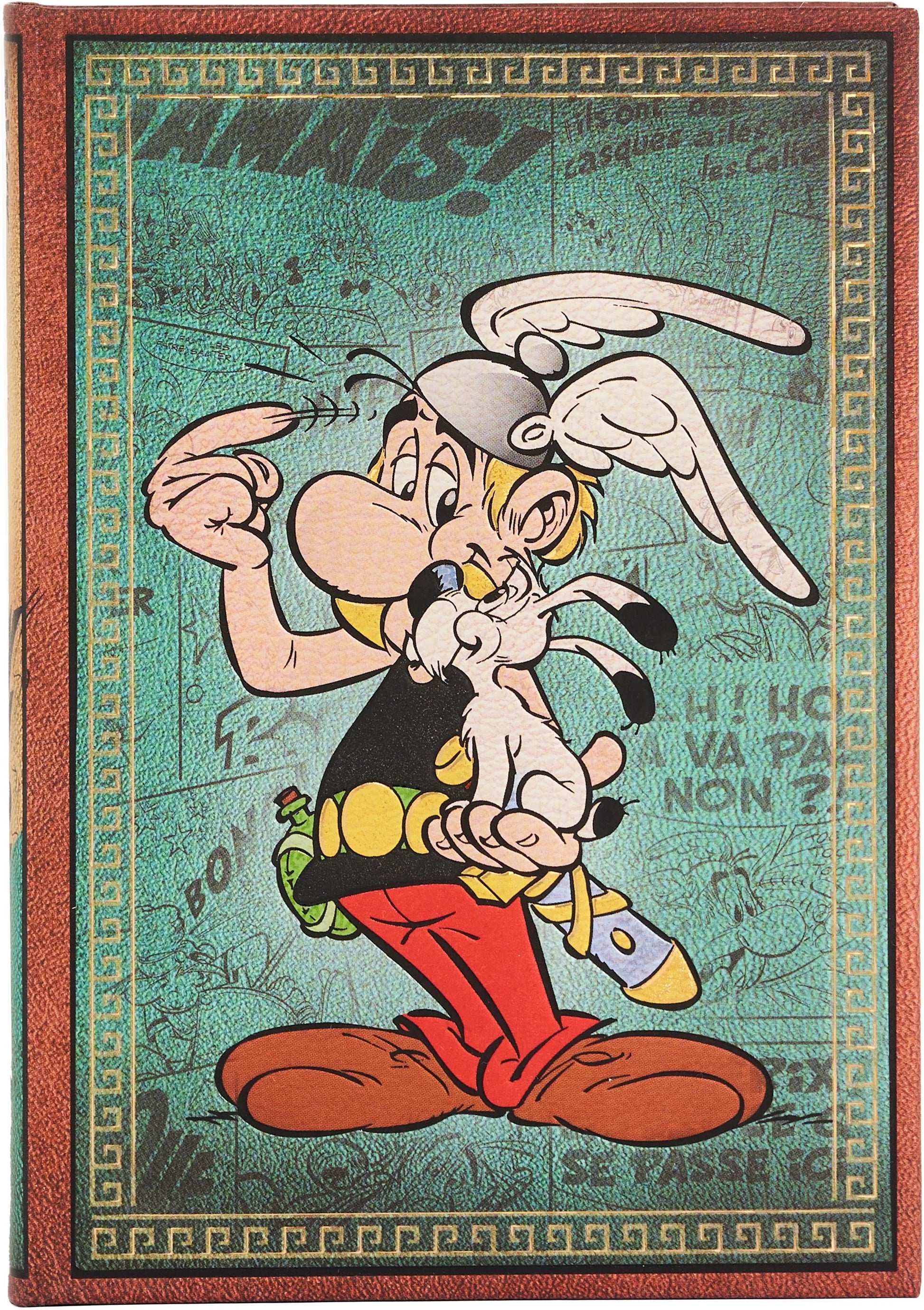 PAPERBLANKS Notizbuch Asterix Midi PB9699-3 liniert, blau 144 Seiten Idealshop