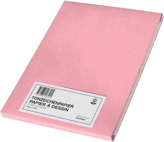 PAPYRUS Tonzeichenpapier A4 88020062 130g, rosa 100 Blatt Idealshop