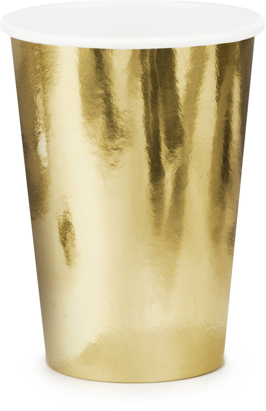 PARTYDECO Becher 220ml KPP57019MEEU gold 6 Stück Idealshop