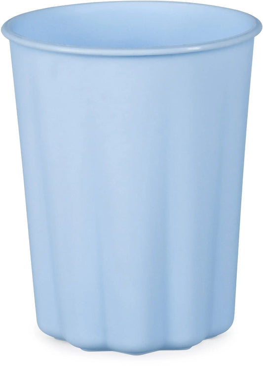 PARTYDECO Becher Rüsche 220ml KPL1-011 hellblau 4 Stück Idealshop