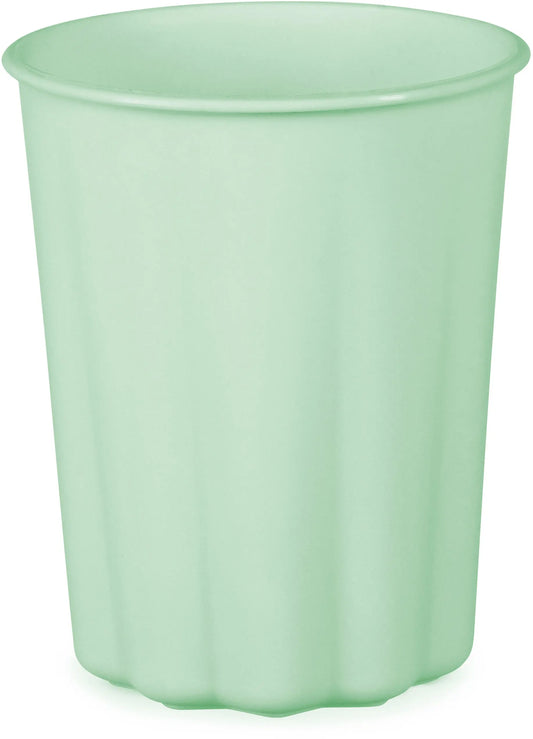 PARTYDECO Becher Rüsche 220ml KPL1-109 hellgrün 4 Stück Idealshop