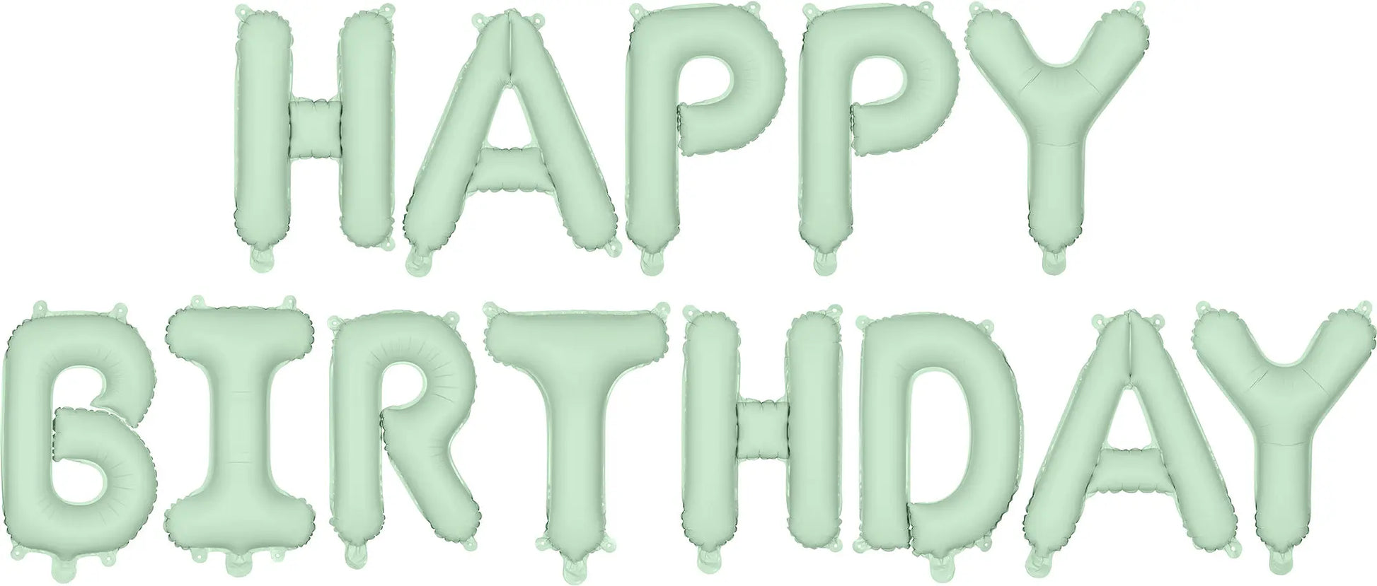 PARTYDECO Folienballon 340x35cm FB6T-012 Happy Birthday hellgrün Idealshop