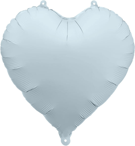 PARTYDECO Folienballon 35cm FB9T-093 Herz hellblau Idealshop